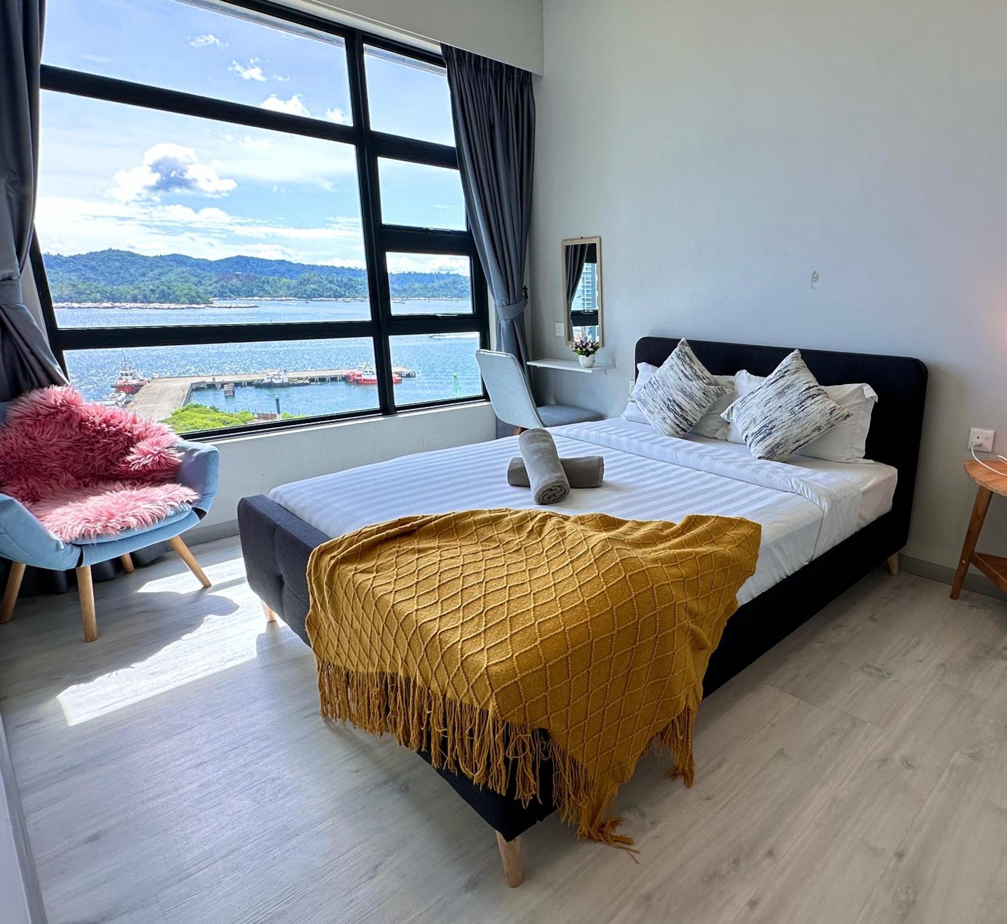 Jq1 Sea & Pool Or City View Wifi I Washing Machine For Some Units I Cuckoo Water Jesselton Quay By R2 โกตาคินาบาลู ภายนอก รูปภาพ