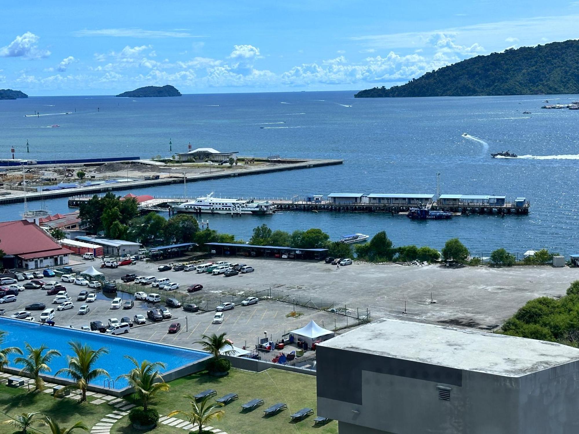Jq1 Sea & Pool Or City View Wifi I Washing Machine For Some Units I Cuckoo Water Jesselton Quay By R2 โกตาคินาบาลู ภายนอก รูปภาพ